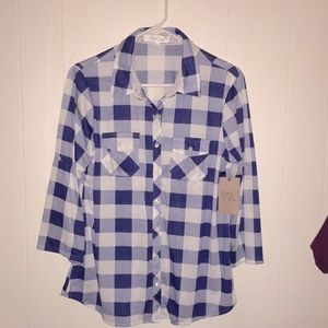 NWT Eden & Olivia long sleeve shirt lace collar